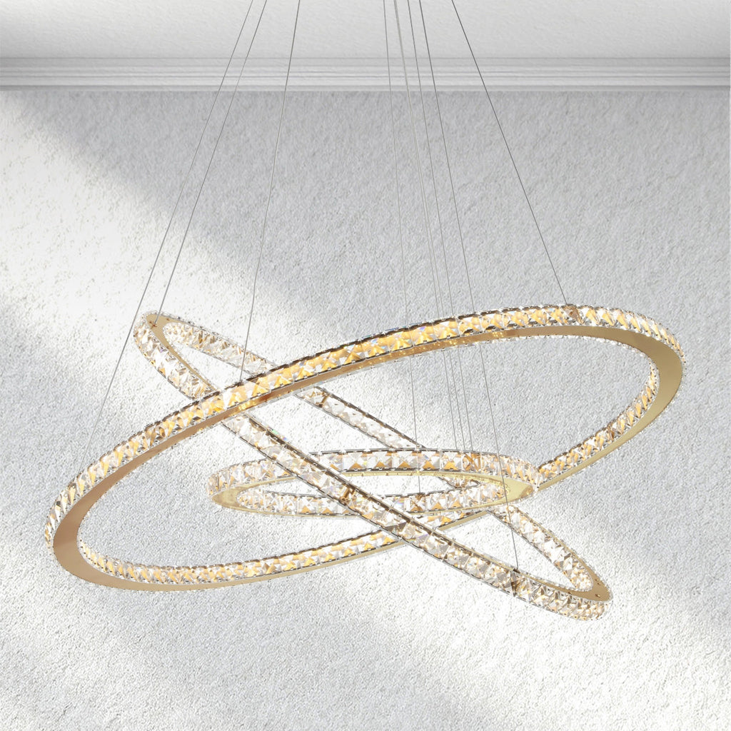 halohomeset Lumevia 3-Round Chandelier