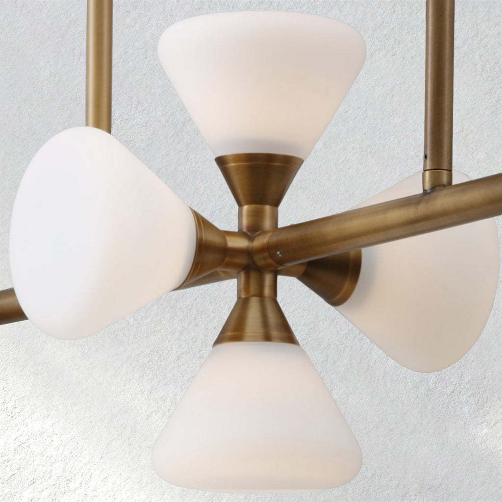 halohomeset Opaline Linear Chandelier