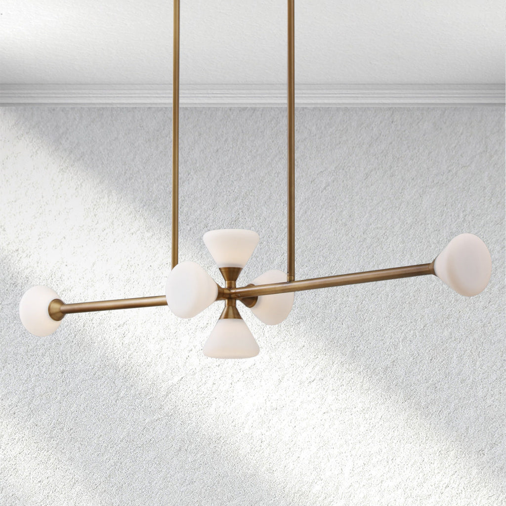 halohomeset Opaline Linear Chandelier