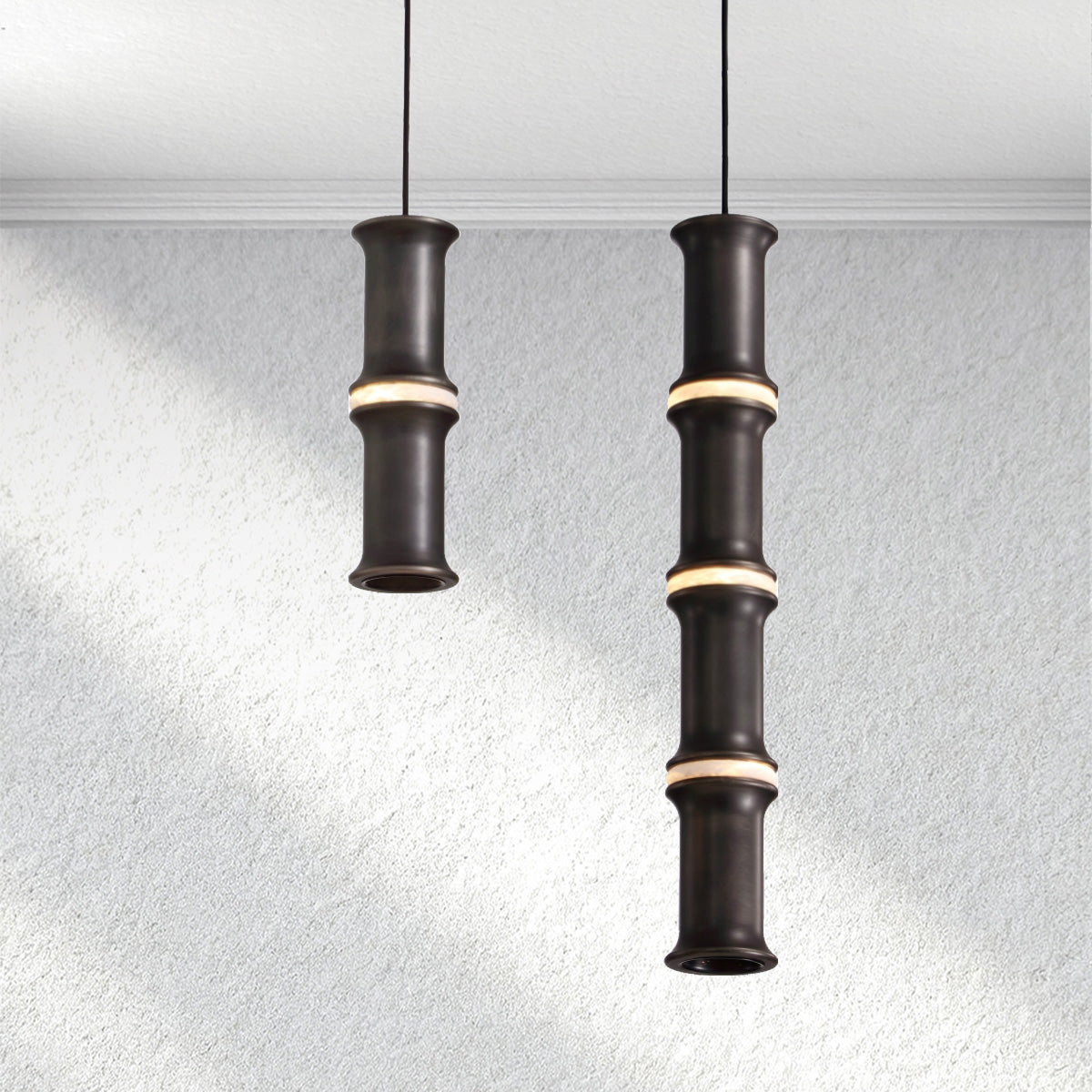 halohomeset Bamboo Chandelier