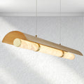 halohomeset Mirage Alabaster Linear Chandelier