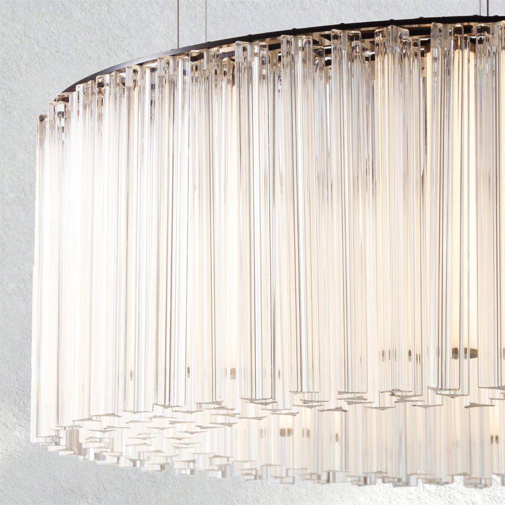 halohomeset Rainfall Round Chandelier