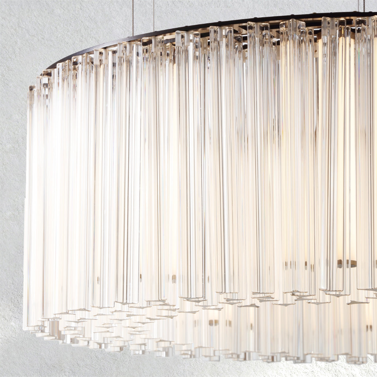 halohomeset Rainfall Round Chandelier