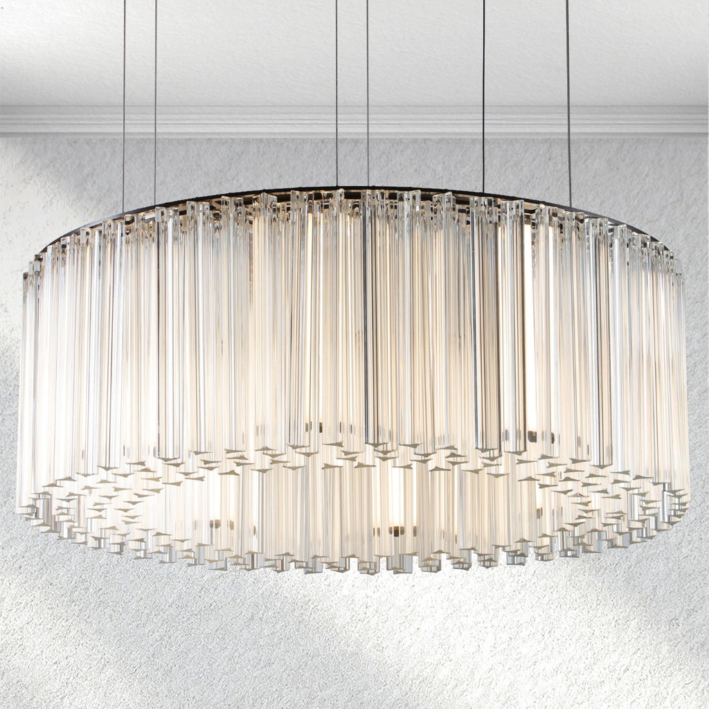 halohomeset Rainfall Round Chandelier