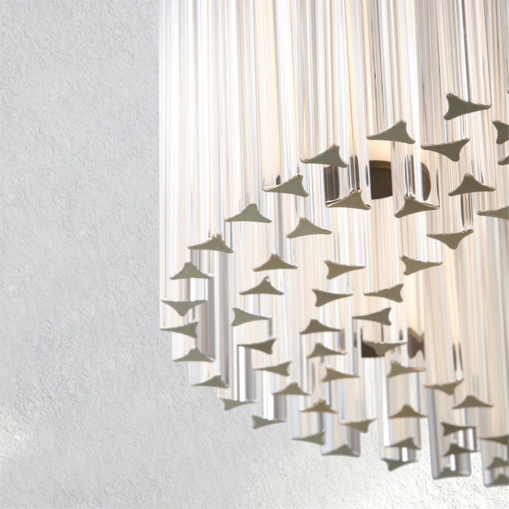 halohomeset Rainfall Round Chandelier