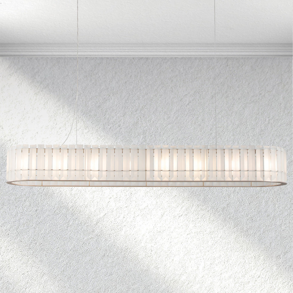 halohomeset Parallel Rectangular Chandelier