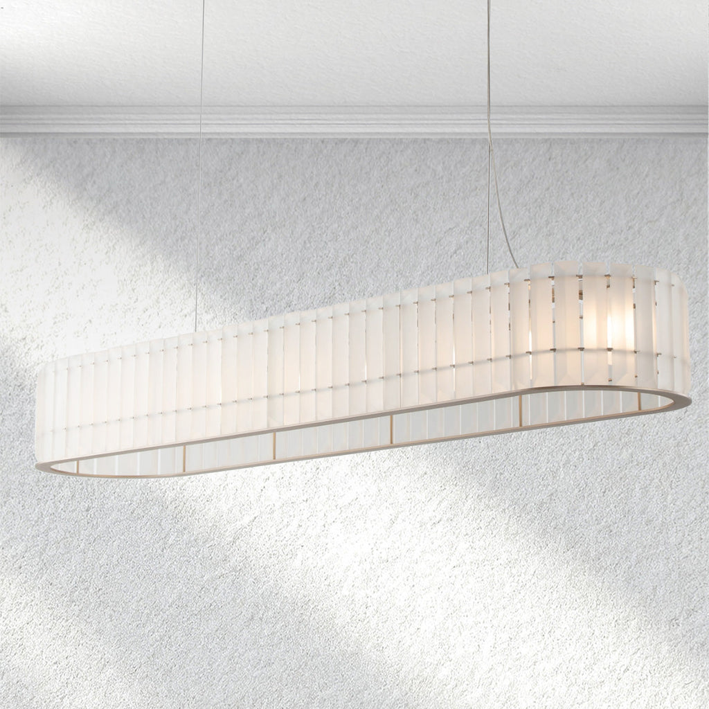 halohomeset Parallel Rectangular Chandelier