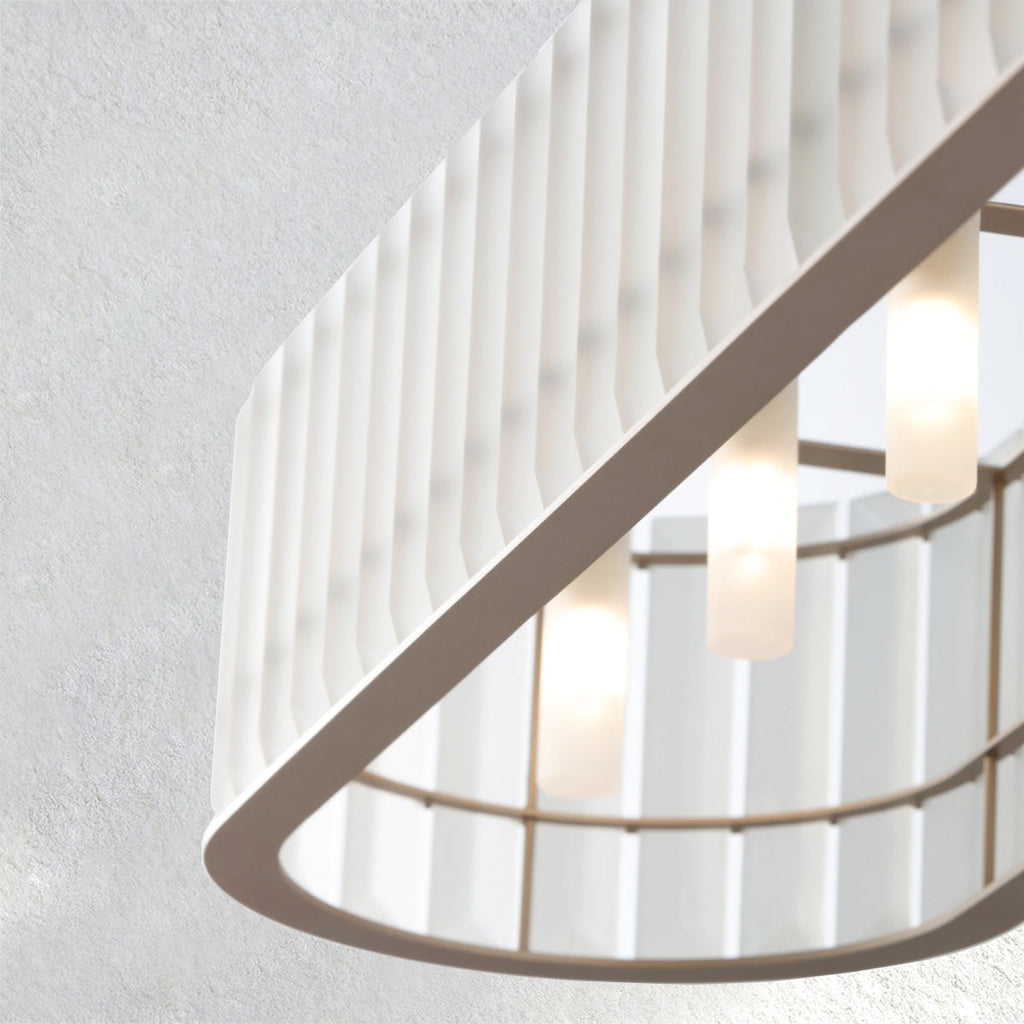halohomeset Parallel Rectangular Chandelier